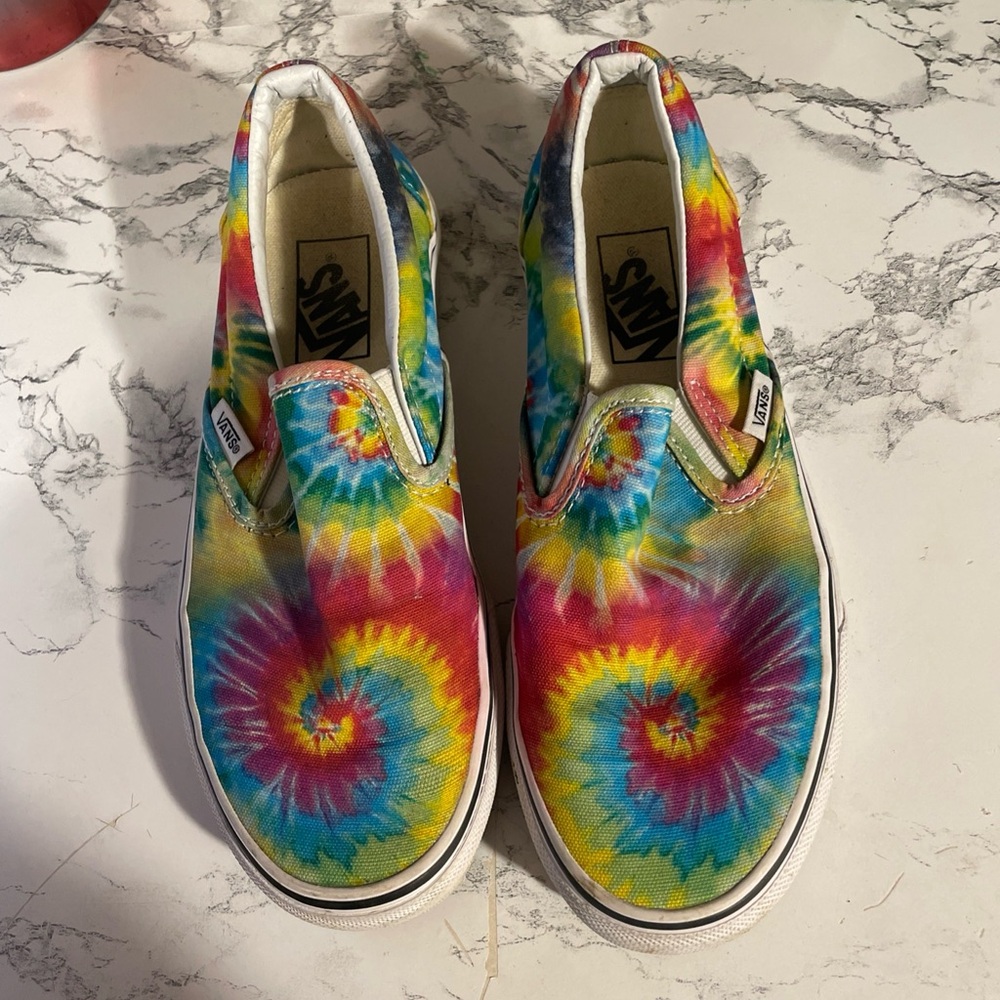 Vans Kids Tie-Dye Slip-On Shoes